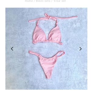 Pink “Ersa” bikini - never worn